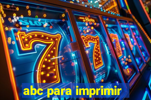 abc para imprimir